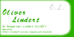 oliver lindert business card